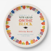 Neuer Grad auf dem Abschluss Blockhäuser Pappteller (Vorderseite)