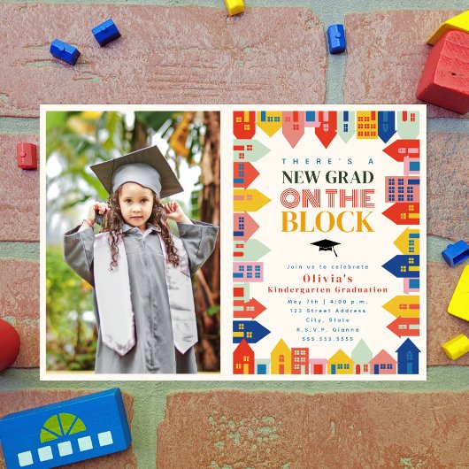 Neuer Grad auf dem Abschluss Blockkids Karte