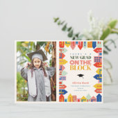 Neuer Grad zur Ankündigung des Abschlusses Blockki (Stehend Vorderseite)