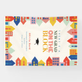 Neuer Grad zur Ankündigung des Abschlusses Blockki Banner (Horizontal)