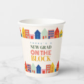 Neuer Grad zur Block Graduation Party Pappbecher (Vorderseite)