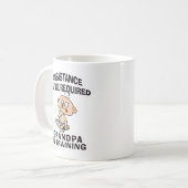 Neuer Großvater im Training Kaffeetasse (Vorderseite Links)