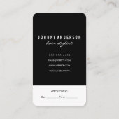 Neuer Grüne Schere - Ernennung Terminkarte (Rückseite)