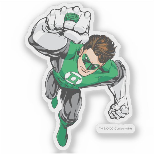 Neuer grüner Laternenstopf Aufkleber (Vorderseite)