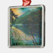 Neuer Hafen Angeles, WA See-Sutherlands Silbernes Ornament (Links)