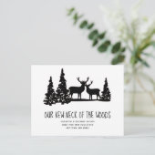 Neuer Hahn der Wälder Rustikale Hirschbaume, der s Postkarte (Stehend Vorderseite)