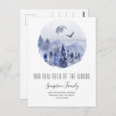 Neuer Hahn der Woods Moving Ankündigung Postkarte (Vorne/Hinten)