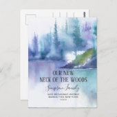 Neuer Hahn der Woods Moving Ankündigung Postkarte (Vorne/Hinten)