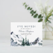 Neuer Hahn der Woods Moving Ankündigung Postkarte (Stehend Vorderseite)