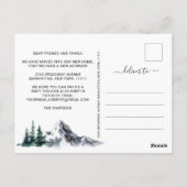 Neuer Hahn der Woods Moving Ankündigung Postkarte (Rückseite)