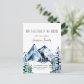 Neuer Hahn der Woods Moving Ankündigung Postkarte (Stehend Vorderseite)