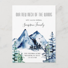 Neuer Hahn der Woods Moving Ankündigung Postkarte