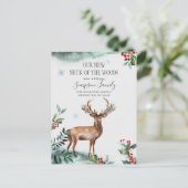 Neuer Hahn der Woods Moving Ankündigung Postkarte (Stehend Vorderseite)