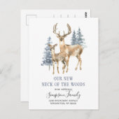 Neuer Hahn der Woods Moving Ankündigung Postkarte (Vorne/Hinten)