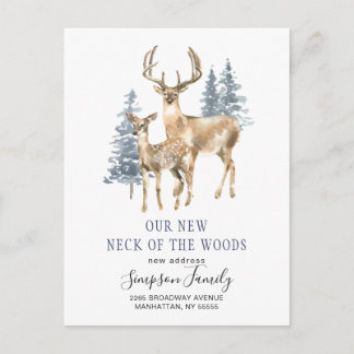 Neuer Hahn der Woods Moving Ankündigung Postkarte