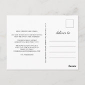 Neuer Hahn der Woods Moving Ankündigung Postkarte (Rückseite)