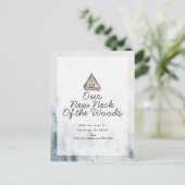 Neuer Hahn der Woods Moving Ankündigung Postkarte (Stehend Vorderseite)