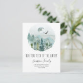 Neuer Hahn der Woods Moving Ankündigung Postkarte (Stehend Vorderseite)