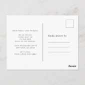 Neuer Hahn der Woods Moving Announcement Postcard Postkarte (Rückseite)