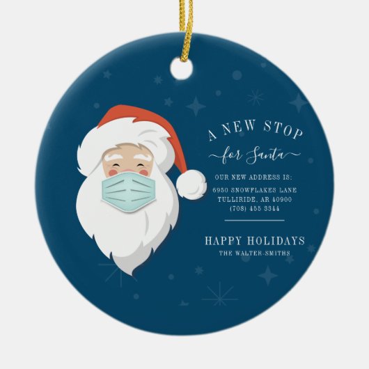 Neuer Halt für den Weihnachtsmann Wir haben den Ur Keramik Ornament (Vorne)