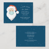 Neuer Halt für den Weihnachtsmann Wir haben den Ur Mitteilungskarte (Vorne/Hinten)