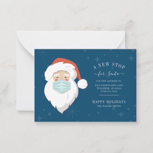 Neuer Halt für den Weihnachtsmann Wir haben den Ur Mitteilungskarte (Vorderseite)