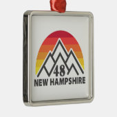 Neuer Hampshire 48 Retro-Berg Ornament Aus Metall (Rechts)