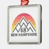Neuer Hampshire 48 Retro-Berg Ornament Aus Metall (Links)