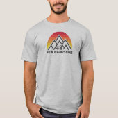 Neuer Hampshire 48 Retro-Berg T-Shirt (Vorderseite)