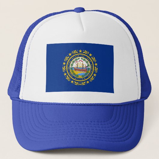 neuer Hampshire Flag Hat Truckerkappe (Vorderseite)