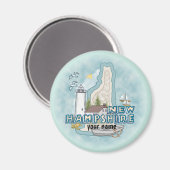 Neuer Hampshire Lighthouse-Magnet Magnet (Vorderseite/Rückseite)