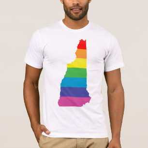 neuer hampshire stolz. gestreift. T-Shirt