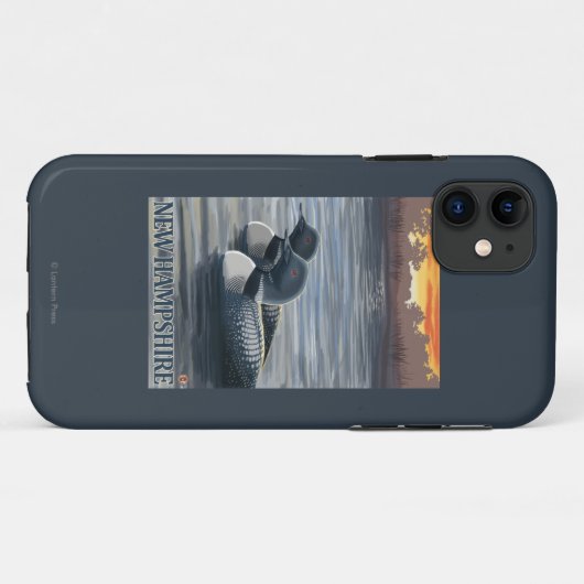 Neuer HampshireCommon Loon Case-Mate iPhone Hülle (Rückseite (Horizontal))