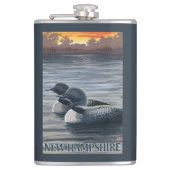 Neuer HampshireCommon Loon Flachmann (Vorderseite)