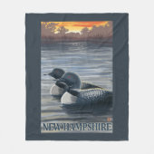 Neuer HampshireCommon Loon Fleecedecke (Vorderseite)