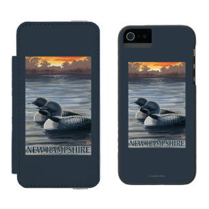 Neuer HampshireCommon Loon Incipio Watson™ iPhone 5 Geldbörsen Hülle
