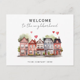 Neuer Hausbesitzer Willkommen im Nachbarschaftsrei Postkarte