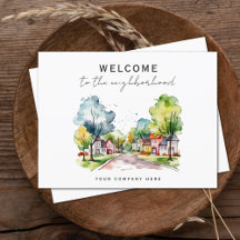 Neuer Hausbesitzer Willkommen im Nachbarschaftsrei