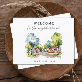 Neuer Hausbesitzer Willkommen im Nachbarschaftsrei Postkarte
