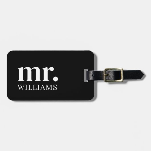 Neuer Herr Gepäckanhänger (Vorderseite horizontal)