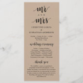 Neuer Herr und Frau, Moderne Hochzeitsfeier, Kraft Programm (Vorderseite)