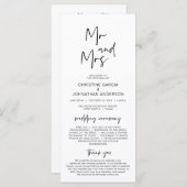 Neuer Herr und Frau, Modernes Minimalistisches Hoc Programm (Vorne/Hinten)