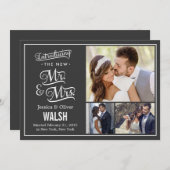 Neuer Herr und Frau Wedding Ankündigung - Kohle (Vorne/Hinten)