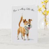 Neuer Hund Glückwunsch Karte (Gelbe Blume)