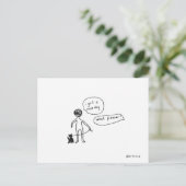 neuer Hund Postkarte (Stehend Vorderseite)