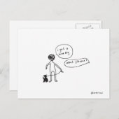 neuer Hund Postkarte (Vorne/Hinten)