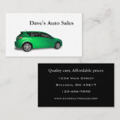 Neuer Hybridwagen Visitenkarte (Vorne/Hinten)