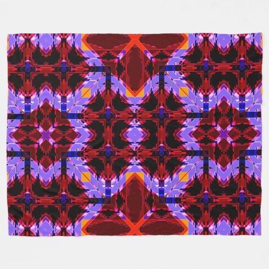 Neuer Indianer 1 Fleecedecke (Vorderseite (Horizontal))