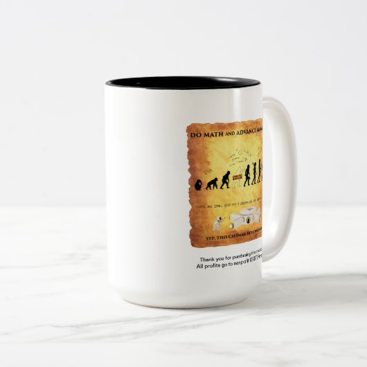 Neuer intelligenter Gang-Höhlenbewohner tut Zweifarbige Tasse (VorderseiteRechts)