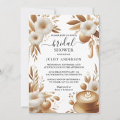 Neuer italienischer Kaffee Sorrento Lässiges Braut Einladung (Vorderseite)